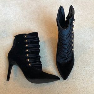 Guess Pointed Toe Military Heeled Bootie